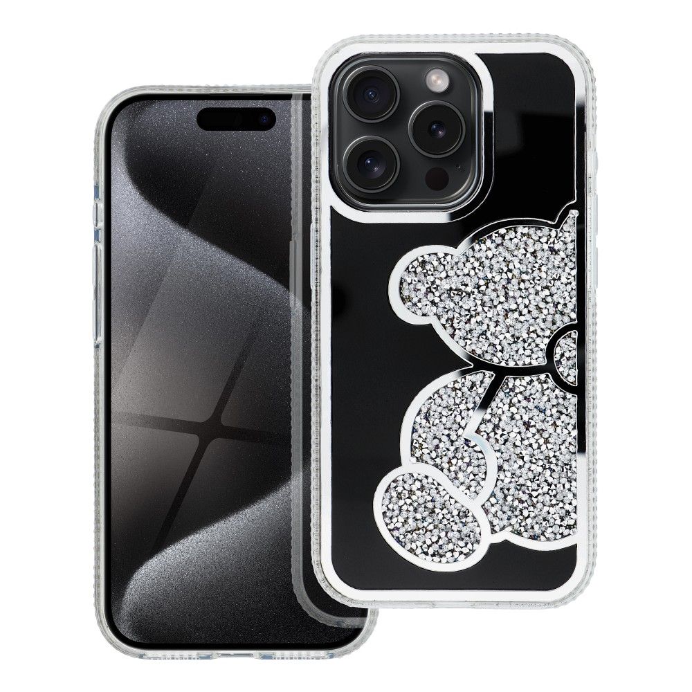 Bamse cover til iPhone 14 Pro Max sølv – Elegant og Beskyttende, Bamse iPhone 15 Cover
